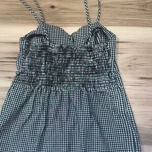 Potter's Pot Black and White Checkered Tank Top